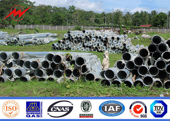 Güç Dağıtım Hattı 69KV için Sekizgen Elektrik Çelik Yardımcı Kutup