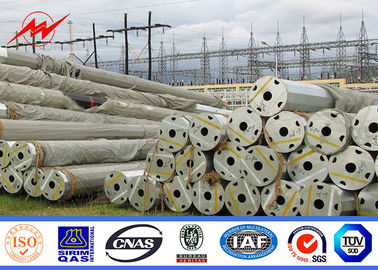 Tek Devre 69kv Ticari Hafif Galvanizli Çelik Kutup 400mm Uzunluk Bitüm
