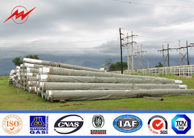 Tek Devre 69kv Ticari Hafif Galvanizli Çelik Kutup 400mm Uzunluk Bitüm