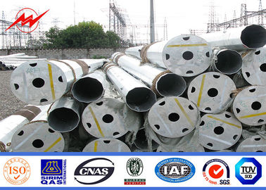 69kv Güç Dağıtım İletim Hattı için Sekizgen 20ft - 90ft Çelik Boru Direk