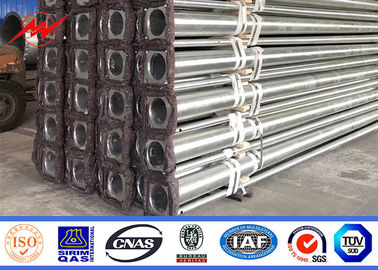 Q345 Q235 Sıcak Daldırma Galvanizli Çift Kol Gi Işık Direği 12m