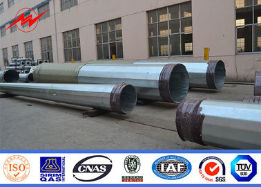 İletim Hattı için AWS D1.1 33kv Galvanizli Elektrik Direkleri