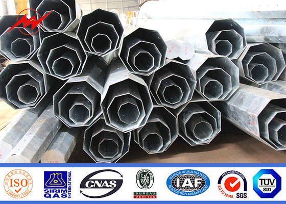 Dış Elektrik Dağıtım Hattı İçin 22 M Güç İletim Galvanizli Çelik Kutup