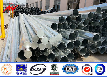 90FT Q460 Elektrik Transmisi Galvanizli Çelik direği 160km / h 30m / s Rüzgar Hızı