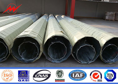 12m Koloniform Galvanizli Çelik Direk Rüzgar Hızı 160km/Saat 30m/S