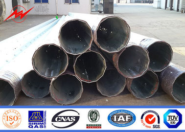 25-80ft Galvanizli Poligon Çelik Güç Kutuplu Çelik Elektrik Kutuplu Bitumn NEA NGCP