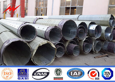 25-80ft Galvanizli Poligon Çelik Güç Kutuplu Çelik Elektrik Kutuplu Bitumn NEA NGCP