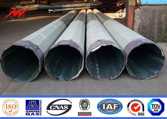 Sıcak daldırma galvanizli 18M güç iletim elektrik direği