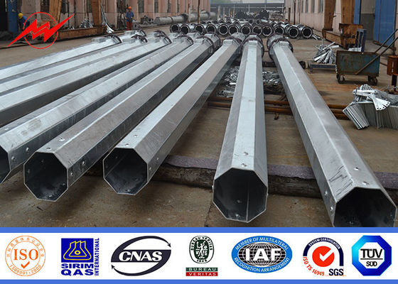 Sıcak daldırma galvanizli 18M güç iletim elektrik direği