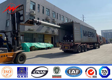 Güç İletimi İçin 10m 14m 15m Doğrudan Gömülü Galvanizli Metal Yardımcı Direkler
