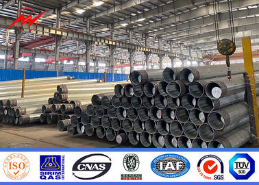Güç İletimi İçin 10m 14m 15m Doğrudan Gömülü Galvanizli Metal Yardımcı Direkler