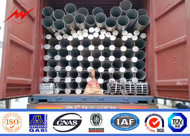 Güç İletimi İçin 10m 14m 15m Doğrudan Gömülü Galvanizli Metal Yardımcı Direkler