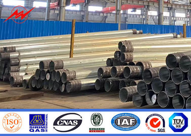25-80ft Galvanizli Poligon Çelik Güç Kutuplu Çelik Elektrik Kutuplu Bitumn NEA NGCP