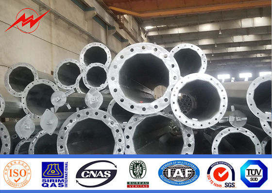 ASTM A123 Galvaniz Standardına Uygun 30m Çelik Monopole Kulesi