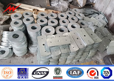 Direk Galvanizli Yapılı Poligonal 80ft 69kv Elektrik Çelik Yardımcı Direk