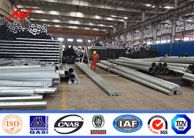25-100ft NEA / NGCP Standart Yardımcı Güç Direkleri Galvanizli Quakeproof Çelik