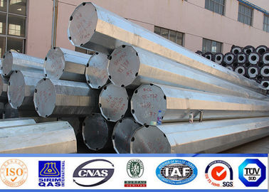 Elektrik 36M 24KN HDG Çelik Mono Kutup Kulesi Mobil İletişim Tasarımı