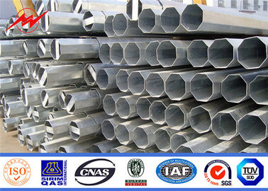 Q345 Sıcak Daldırma Galvaniz Konik Elektrik Çelik Yardımcı Güç Direkleri