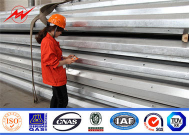 450 Dan 13m Konik Elektrik Tesisatı Güç Direkleri Çelik Sıcak Daldırma Galvaniz