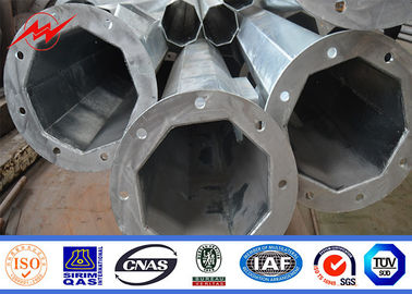 Yüksek mastlı sel aydınlatması Çelik direği Toz kaplı sıcak daldırma galvanize 16m Plaza aydınlatması için