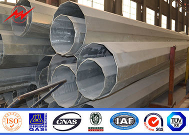 100ft Elektrik Galvanizli Çelik Güç Kutbu Dağıtım Hattı Kutbu