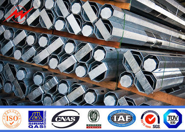 100ft Elektrik Galvanizli Çelik Güç Kutbu Dağıtım Hattı Kutbu