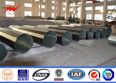 100ft Elektrik Galvanizli Çelik Güç Kutbu Dağıtım Hattı Kutbu