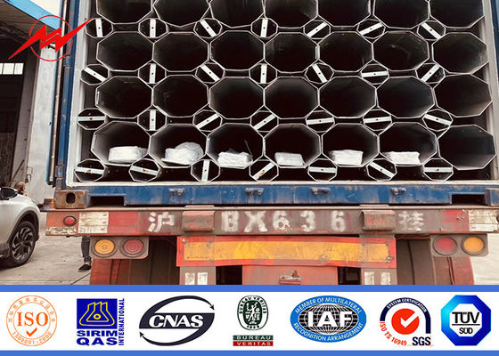 9m 10m 12m 500Dan Afrika'daki iletim hattı için utility güç direkleri Güçlü ve sağlam tasarım