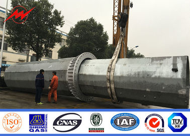 90ft 100ft Çok Taraflı Güç İletim Direkleri / Güç Dağıtım Direkleri ISO