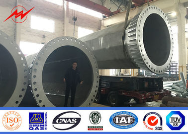 90ft 100ft Çok Taraflı Güç İletim Direkleri / Güç Dağıtım Direkleri ISO