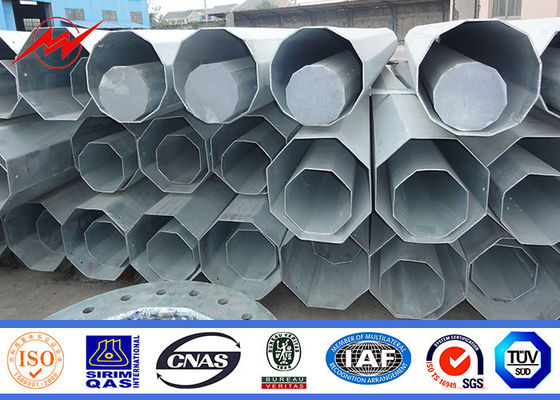 Güç Aksesuarlı 69kv Elektrikli Güçlü Çelik Elektrik Yardımcı Direkleri sıcak daldırma galvanizli