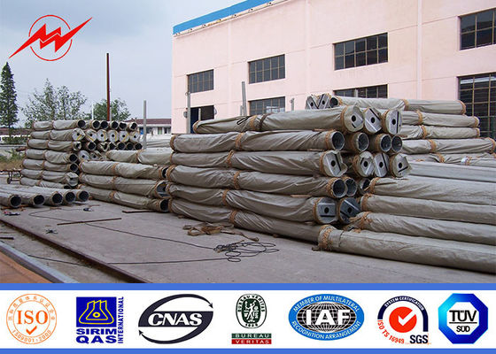 Güç Aksesuarlı 69kv Elektrikli Güçlü Çelik Elektrik Yardımcı Direkleri sıcak daldırma galvanizli