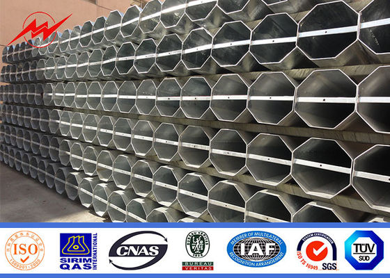Güç Aksesuarlı 69kv Elektrikli Güçlü Çelik Elektrik Yardımcı Direkleri sıcak daldırma galvanizli
