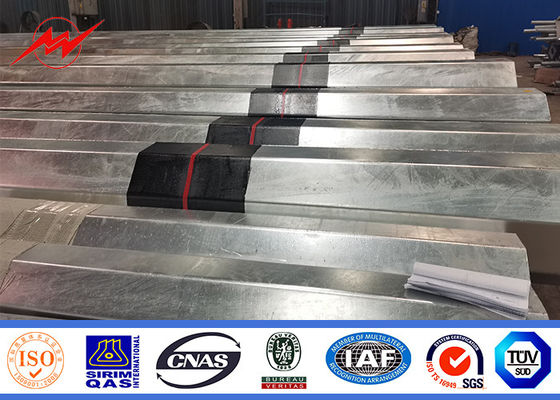 Dağıtım Hattı Projesi için 16m 1800 Dan Galvanizli Çelik Boru Direk