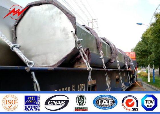 Galvanizli 90ft 100ft 110ft Güç Dağıtım Direkleri