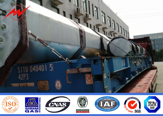 Galvanizli 90ft 100ft 110ft Güç Dağıtım Direkleri