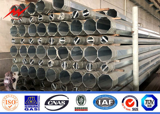 50m Galvanizli Çelik Uygulama direği Q235 Elektrik Gücü iletimi için