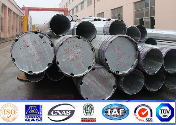 Q345 İletim için 80ft ve 90ft Yardımcı Güç Direkleri