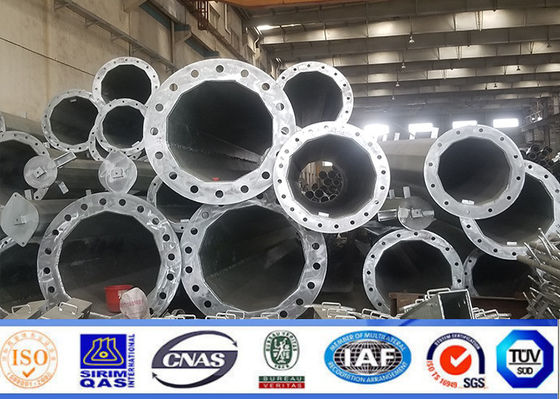Mobil İletim Hattı İçin 12 Taraflı Çelik Mikrodalga Monopol Kulesi