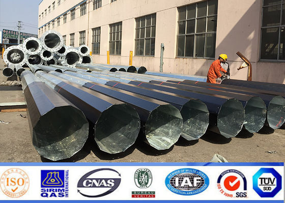 Q345 İletim için 80ft ve 90ft Yardımcı Güç Direkleri