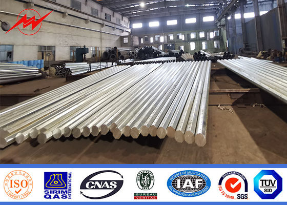 16m Metal Galvaniz İletim Çelik Boru Direk