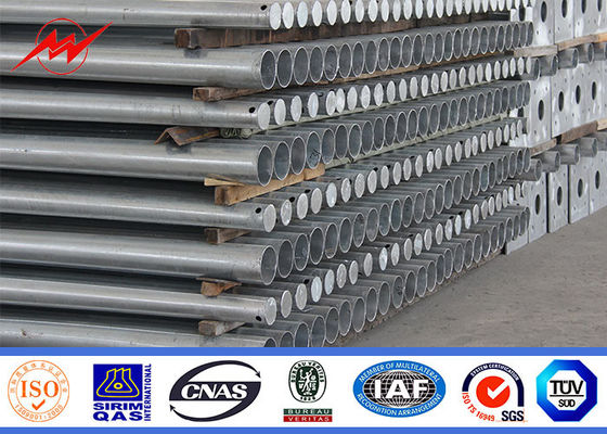 10m ISO Belgesi Q235 Sokak Aydınlatma Direkleri Sıcak Daldırma Galvaniz