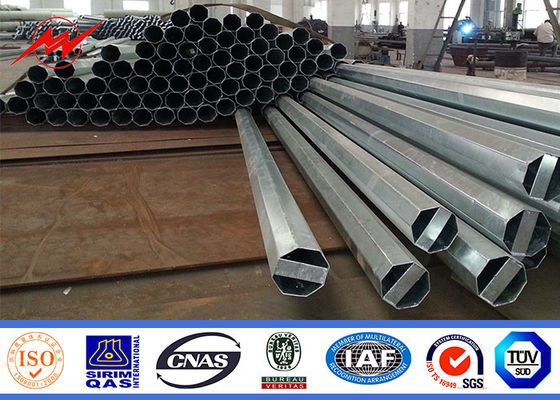 110kv Galvaniz ASTM A123 Çelik Elektrik Direkleri