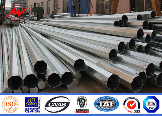 110kv Galvaniz ASTM A123 Çelik Elektrik Direkleri