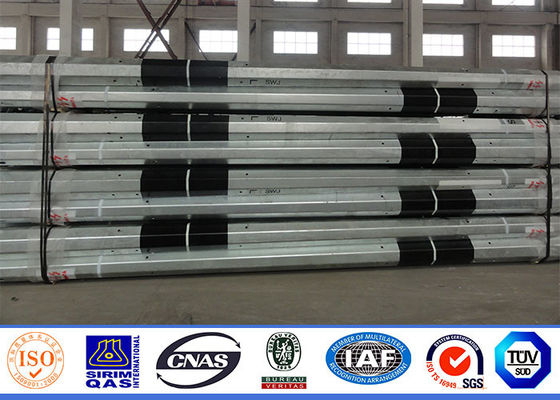 HDG İletim Hattı 10MM 160km / H Çelik Boru Direk