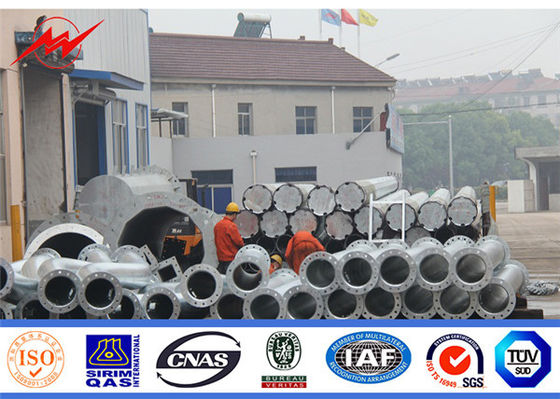 132kv Elektrik Dağıtım Hattı için Çelik IP 65 Elektrik Yardımcı Direği