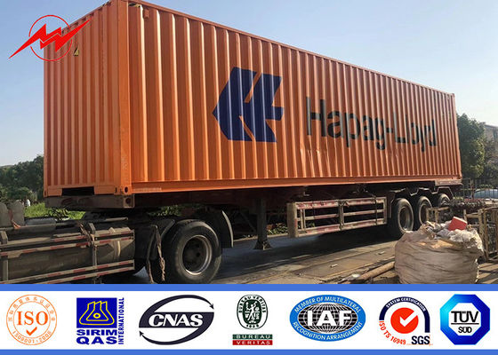 Güç Dağıtım Hattı Projesi için ASTM A572 GR50 15m 16m Borulu Çelik Direk