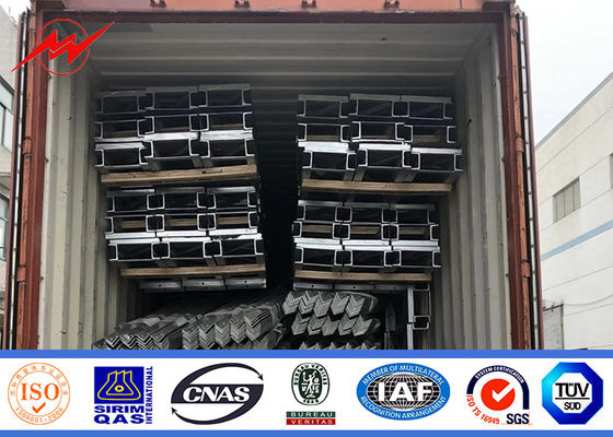 Güç Dağıtım Hattı Projesi için ASTM A572 GR50 15m 16m Borulu Çelik Direk