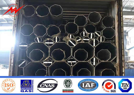 İletim için 11.9m 12m 15m 16m Galvanizli Çelik Güç Direği