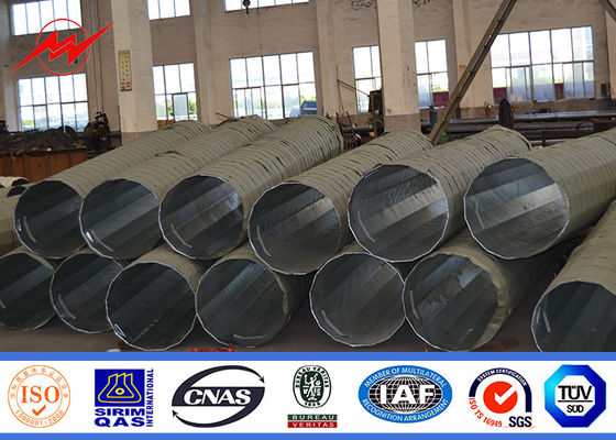 15m 1200Dan 2000dan Dış Dağıtım Hattı İçin Galvanizli Çelik Güç Kutbu